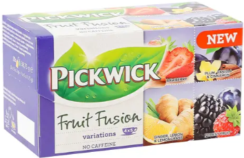 Фруктово-трав'яний чай асорті Pickwick Fruit fusion 37.5 г (20 шт. х 1.8 г)